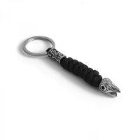 Viking Raven Skull Keychain “Eira” –...