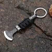 Viking Axe Keychain “Brynja” – Norse Battle Axe Paracord