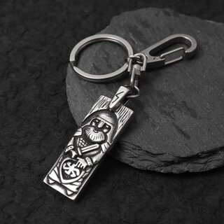 Viking Warrior Keychain “Eirikr” – Norse Fighter with Clasp
