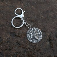 Viking Wolf Rune Keychain “Ulfarr” –...