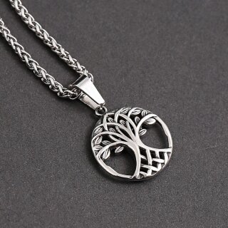 Viking Yggdrasil Pendant “Askvinr” – Norse World Tree Necklace