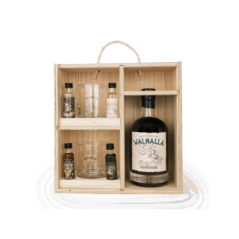 Walhalla Absinth Geschenkbox – Absinth Set mit Gläsern - Wikinger, Ke ...