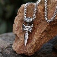 Skjaldor Wikinger Axtschwert Anhänger mit Kette aus...