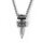 Skjaldor Viking Axe Sword Pendant with Braided Stainless Steel Chain