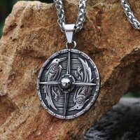 Raben Schild & Vegvisir Anhänger...