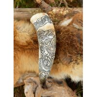 Viking Drinking Horn with Fenrir Motif