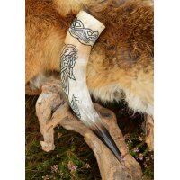 Viking Drinking Horn with Fenrir Motif