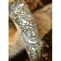Viking Drinking Horn with Fenrir Motif