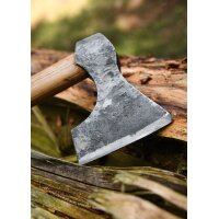 Wikinger-Axt aus Stahl, handgeschmiedet, Typ D