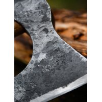 Wikinger-Axt aus Stahl, handgeschmiedet, Typ D