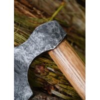Wikinger-Axt aus Stahl, handgeschmiedet, Typ D