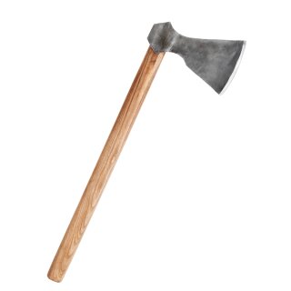 Wikinger-Axt aus Stahl, handgeschmiedet, Typ F