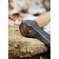 Wikinger-Axt aus Stahl, handgeschmiedet, Typ F