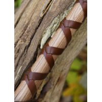 Cast Viking Axe Type D with Engraving and Leather Wrapping