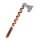 Cast Viking Axe Type D with Engraving and Leather Wrapping