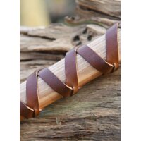 Cast Viking Axe Type C with Engraving and Leather Wrapping