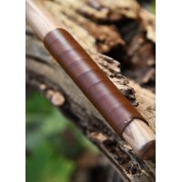Cast Viking Axe Type C with Engraving and Leather Wrapping