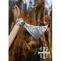 Wikinger Mammen-Axt mit Zierätzungen