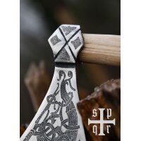 Wikinger Mammen-Axt mit Zierätzungen