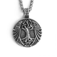 Yggdrasil Weltenbaum Anhänger mit Kette aus...
