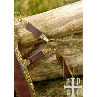 Viking Steel Knife with Wood and Bone Handle – Medieval Knife with Knotwork
