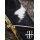 Damascus Steel Viking Seax with Wooden Handle and White Goatskin Sheath