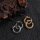 Dragon Earrings “Dreki” in Stainless Steel, Gold-Coloured