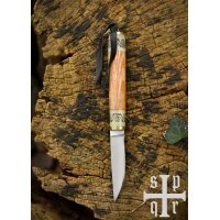 Small Birka Viking Knife, Carbon Steel, Wood and Bone...