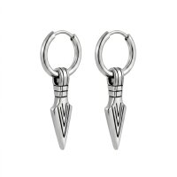 Spearhead Earrings “Spjót” with Stainless Steel Hoops