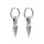 Spearhead Earrings “Spjót” with Stainless Steel Hoops