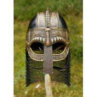Valsgärde Viking Helmet “SIGVARD” – Elaborately Decorated Replica with Mail Aventail