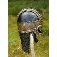 Valsgärde Viking Helmet “SIGVARD” – Elaborately Decorated Replica with Mail Aventail