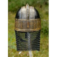Valsgärde Viking Helmet “SIGVARD” – Elaborately Decorated Replica with Mail Aventail
