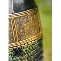 Valsgärde Viking Helmet “SIGVARD” – Elaborately Decorated Replica with Mail Aventail