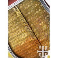 Medieval Belt Pouch “ARVID” in Brown Leather with Brass Front Flap