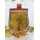 Medieval Belt Pouch “ARVID” in Brown Leather with Brass Front Flap