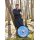 Viking Round Shield “FENRIR” in Wood – Hand-Painted Fenris Wolf and Runes