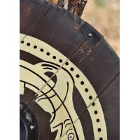Viking Round Shield “ORMR” – Hand-Painted Beast Motif