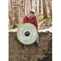 Viking Round Shield “FENRIS” – with Fenris Wolf and Runes
