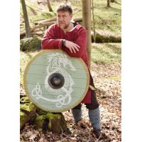 Viking Round Shield “FENRIS” – with Fenris Wolf and Runes