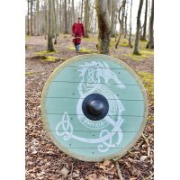 Viking Round Shield “FENRIS” – with Fenris Wolf and Runes