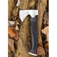 Viking Hand Axe “MJÖLNIR” – Decorated with Bone End Cap