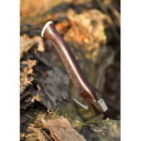Viking Hand Axe “MJÖLNIR” – Decorated with Bone End Cap