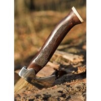 Viking Hand Axe “MJÖLNIR” – Decorated with Bone End Cap