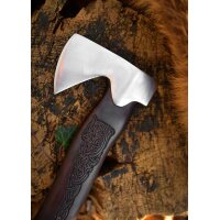 Viking Hand Axe “MJÖLNIR” – Decorated with Bone End Cap