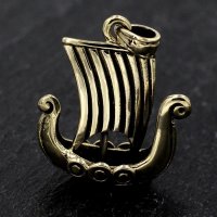 Wikingerschiff "Visundur" Bronze Schmuck Anhänger