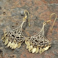 Keltische Ohrhänger "Malvina" mit keltischem Knoten aus Bronze