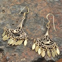 Keltische Ohrhänger "Malvina" mit keltischem Knoten aus Bronze