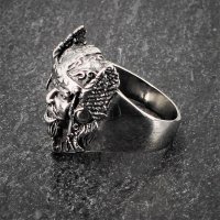 Ring eines gallischen Häuplings "Vercingetorix" aus Edelstahl