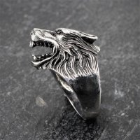 Wolf Ring "Fenris" aus Edelstahl